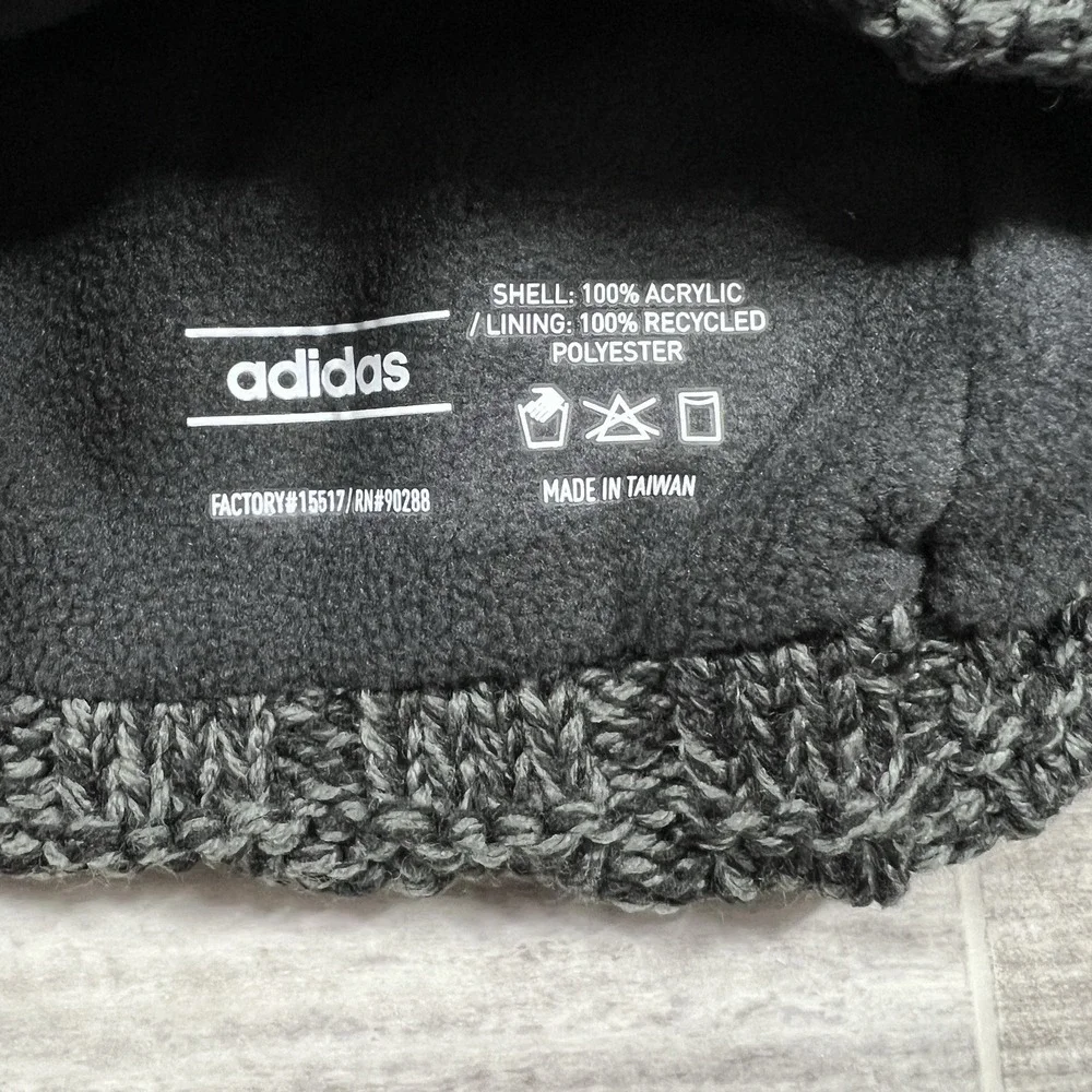 NEW Adidas Recon 3 Ballie‎ Pom Beanie Men's One Size Fleece Lined Winter Hat
